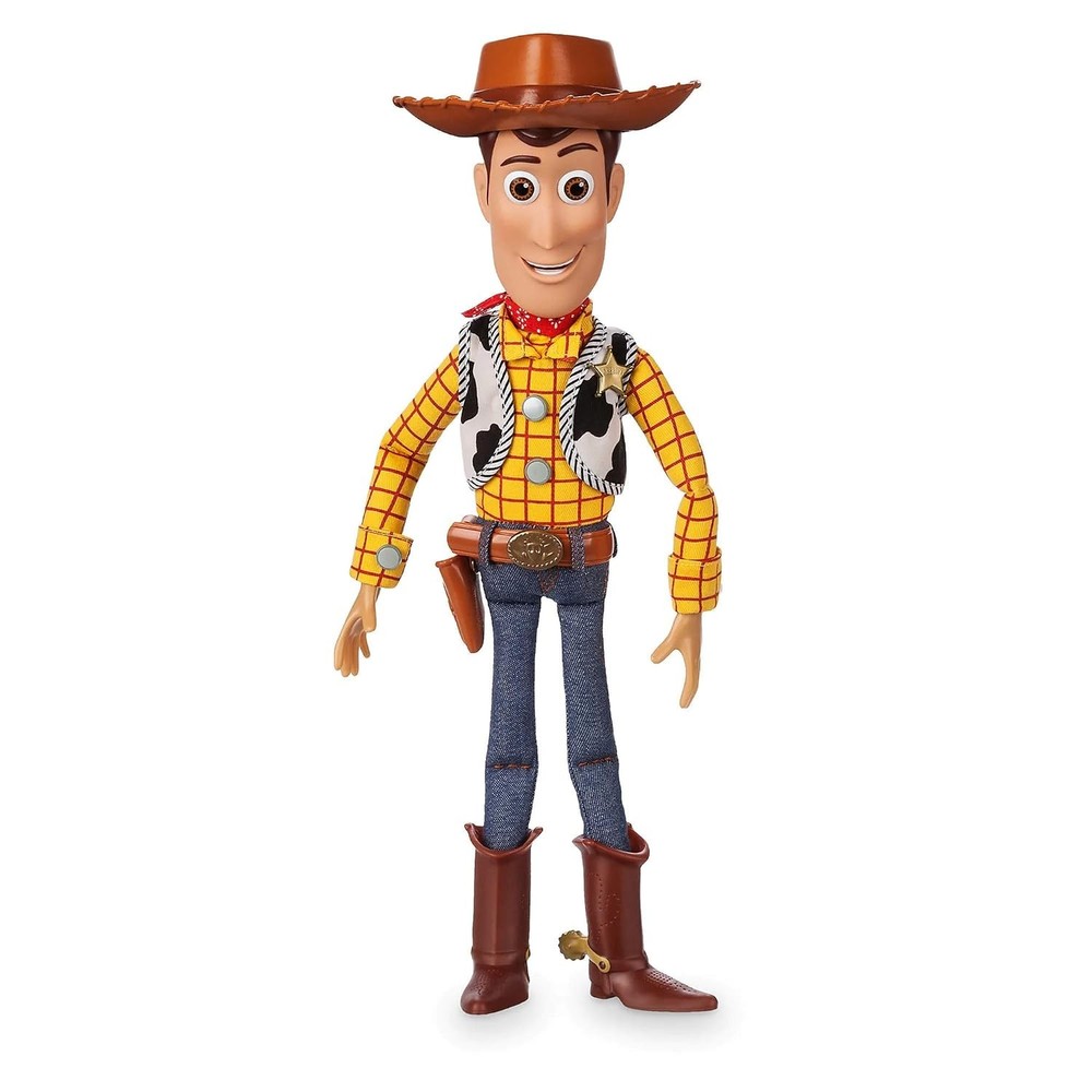 Disney Store Official Sheriff Woody Talking Action Figure from Toy Story, Featur