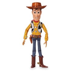 Disney Store Official Sheriff Woody Talking Action Figure from Toy Story, Featur