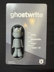 Ghostwrite “One” 100% /1000 Limited Edition