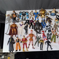 Lot of 44 Mixed Vintage & Modern Action Figures and Toys – Collectibles – As-Is