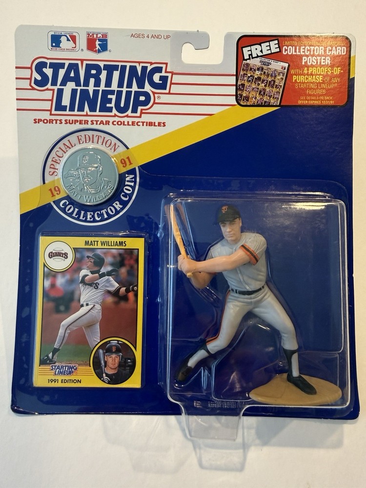 💥⚾️ 1991 MATT WILLIAMS SF Giants Starting Lineup MLB ⚾️💥