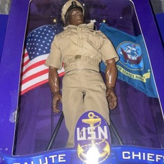 GI Joe Salute To The Chiefs USN Navy Sailor Action Figure (NIB), 10/15