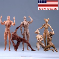 US Romankey X Cowl 1/12 Male Female Super Flexible Joint Body Doll 6″Figure Toy