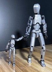 NEW Polycarbonate Clear Black Dummy 13 Posable Action Figure Articulated