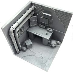 TMNT Donatello Workshop Tech Lab Modular Diorama – 1:12 & 1:18 Scale Display