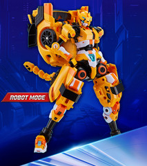 Metal Cardbot W Tachy Yellow Cheetah Sports Car Transforming Robot Season 3 2026