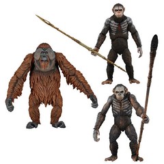 NECA “Planet of the Apes” Dawn of the Planet of Apes Movie Cinema Figures