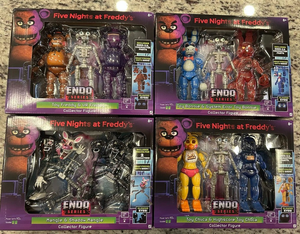 Five Nights at Freddy’s Endo Series LOT Toy Freddy Bonnie Chica Mangle Series 2