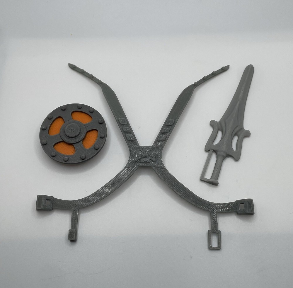 Vintage REPRO He Man Armor Sword & Shield MOTU Masters of the Universe 1981 Part