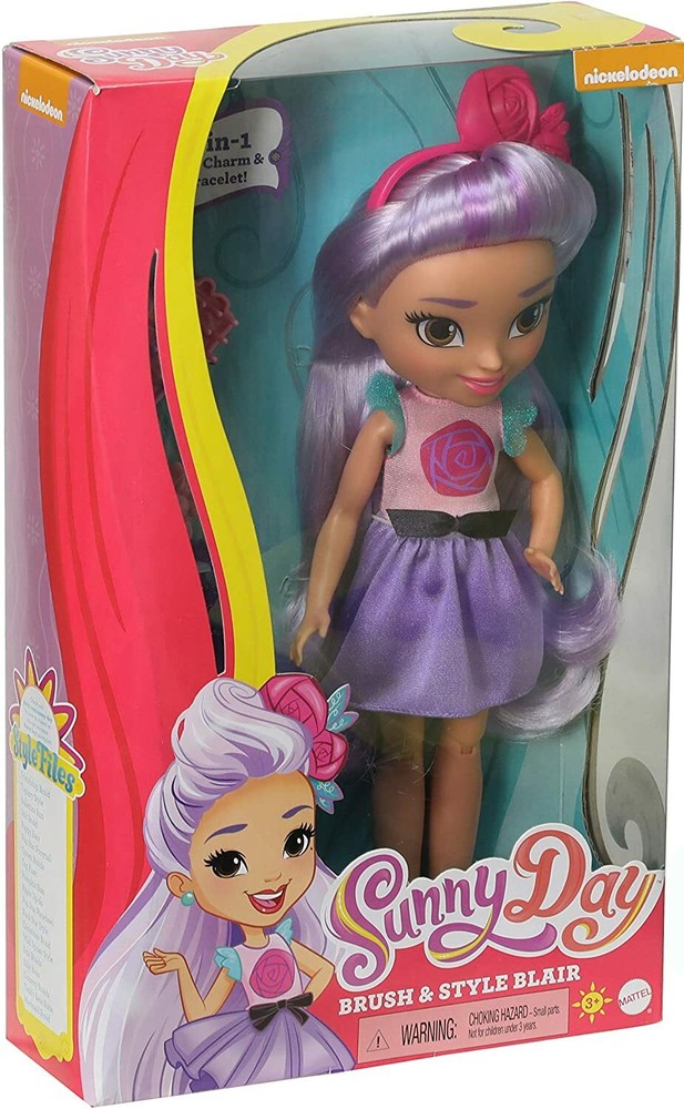 NWT Nickelodeon Sunny Day Brush Style Blair Doll Christmas Birthday Holiday Gift