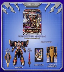 Metal Cardbot W Night Griffon Transformer Robot Jet Aircraft Korean Toy Figure