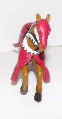Simba Medieval Kingdoms Horses Lot of 2 Red/Silver & Black/Purple USED