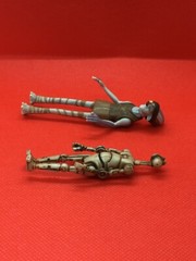 2 Star Wars Action Figures 1999 Ody Mandrell with a Pit Droid Plastic