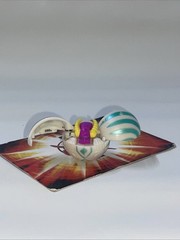 Bakugan Garganoid B1 Small Ball Pearl White Ventus Green Rare Battle Brawler 390