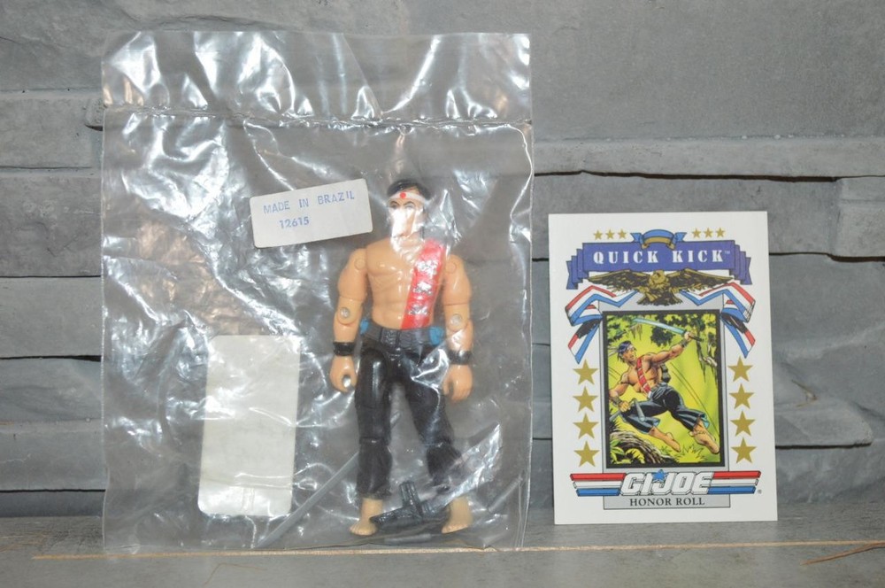 1985 Gijoe Cobra Silent Weapons ( Quick Kick ) Hasbro Direct Brazil Sealed Bag !