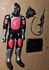 GI Joe Cobra Red De Aco Black Major 1st Run Custom ARAH Complete Comandos Brazil