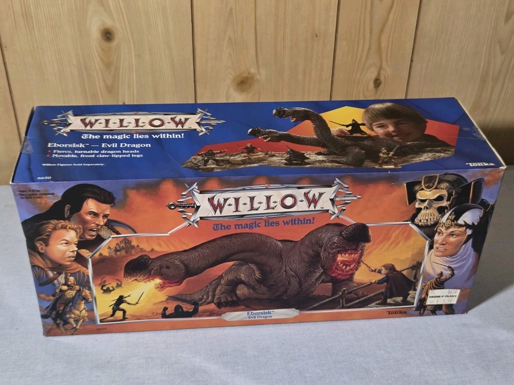 Vintage Tonka Willow EBORSISK EVIL DRAGON Action Figure SEALED MINTY BOX 1988