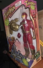 ORIGINAL PROP TOY FROM 1996″JINGLE ALL THE WAY” TALKING TURBO MAN ACTION FIGURE