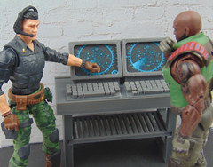Custom 1:12 Scale Mission Control Room 4pc Radar Monitor Diorama Prop Set TYPE1