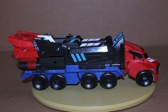 USED Transformers Robots in Disguise Mega Optimus Prime Large Action Figure 2015