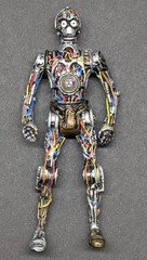 Star Wars Droid LOT of 4 Action Figures R4-F5 C-3PO K-3PO