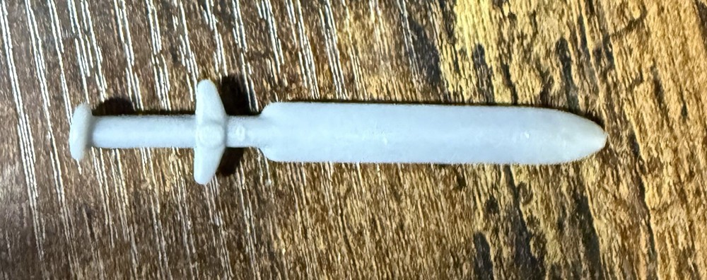 1982 MOTU Mattel HE-MAN Parts Castle Grayskull sword weapon GREY