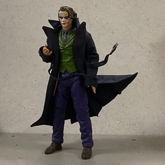 PB-MF-LTC2-BLK: Custom Black Fabric Long Coat for 7″ McFarlane WWE Action Figure