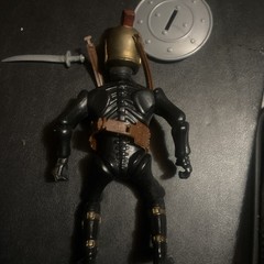 MTC Nightmare Warriors Spartacus Figure 1984 with shield & sword, missing cape