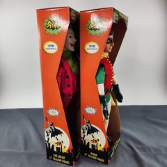 Batman 1966 Classic TV Series THE JOKER & ROBIN 17″ Talking Figure Set DC NEW