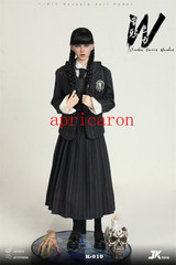 JKTOYS K-010 Wednesday Addams Cosplay Version 1/6 Action Figure Toys Stock