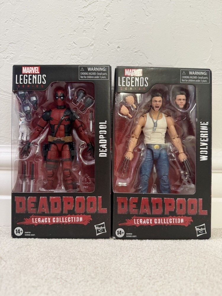 Marvel Legends Deadpool Legacy Collection – Deadpool & Wolverine – Lot of 2