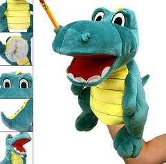 Jeffy Puppet Booger The Dinosaur Puppet Dino Plushies Hand Puppet Role Play Toy