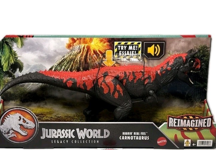 Jurassic World Legacy Collection Roarin’ Real Feel Carnotaurus Action Figure New
