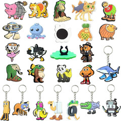 Italian Brainrot 24PCS Mini Figure Desk Decor Set with Pencil Toppers | Keychain
