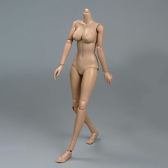 US 1/6 Suntan Flexible Mid Bust PVC Female Body For 12″ Action Figure Model Doll