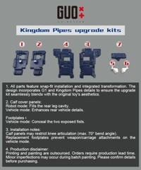 GO BETTER Leg Cover Foot Filler Upgrade Kit For Kingdom Pipes New In Stock