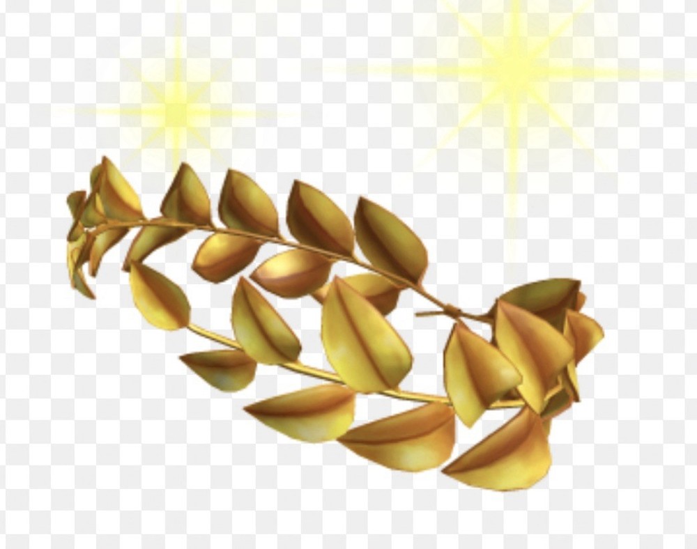 Gold Confetti Leaf Crown Toy Code with Special Effects!!!