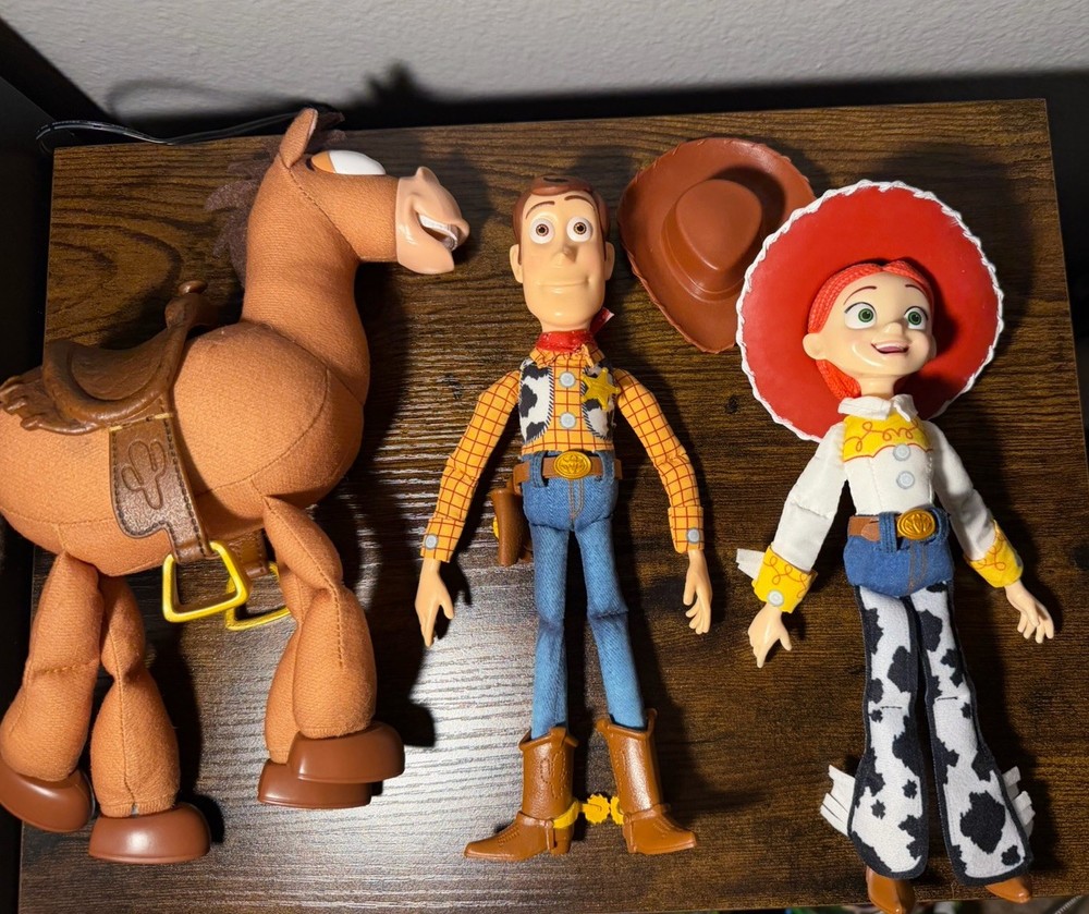 CUSTOM MODDED Toy Story Mattel Playscale Woody, Jessie, & Bullseye Dolls READ