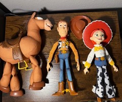 CUSTOM MODDED Toy Story Mattel Playscale Woody, Jessie, & Bullseye Dolls READ