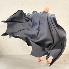 PB-C-MZB-V2: Custom wired Cloth cape for 7″ McFarlane Batman Action Figure