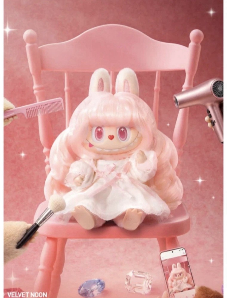 POP MART THE MONSTER Hair Salon Series Vinyl Plush Pendant – Velvet Noon