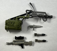 1986 Coleco Rambo Force of Freedom FIRE-POWER RAMBO Incomplete w/ Accessories