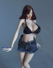 UDDOLL 1/6 Female Super Large Bust Finger Bone Seamless Silicone Body 12″Figure
