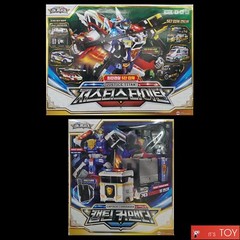 Miniforce Super Cops JUSTICE TITAN & CAPTAIN COMMANDER Police Transformer Robots