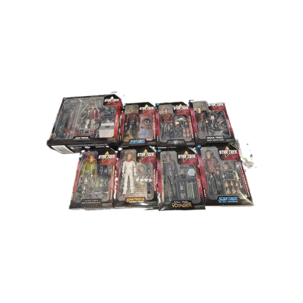 Nacelle Toys Star Trek Wave 1 – Lot Of 8 Sealed Figures Weyoun, Valkris, Archer