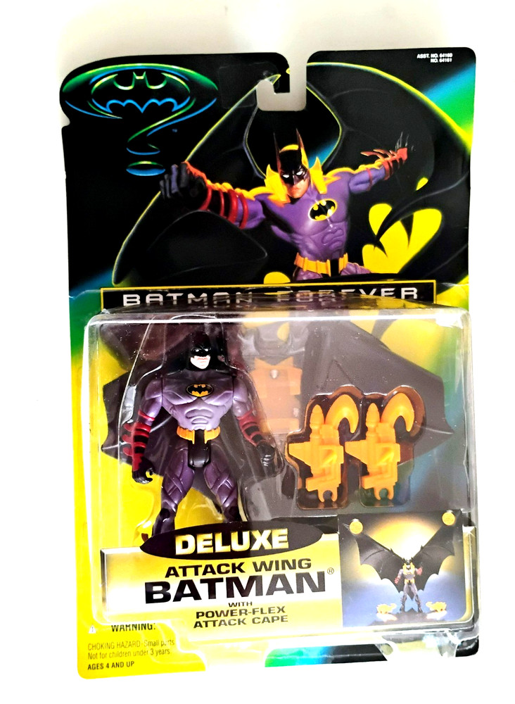 1995 Kenner New Sealed Batman Forever Deluxe Attack Wing Batman Ages 4+