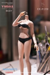 YM503 1/6 Medium Breast Thin Waist Girl 12″ Female Action Figure Body Hands Foot