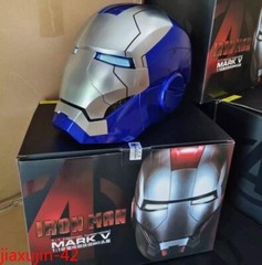 AUTOKING 1:1 Wearable JARVIS Voice Control Cosplay Iron Man MK5 Helmet Mask Gift