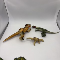 Vintage 80s & 90s Dinosaur Figure Lot Of 14 – Unbranded And Branded
