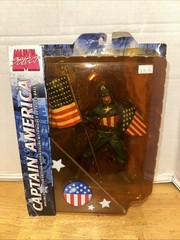 Marvel Select Captain America Hero Action Figure w/Detailed Base New In Package